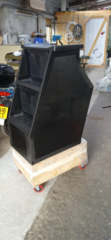 carbon companionway steps and battery cover for J125 new companionway steps for Jacknife, J125